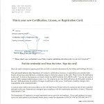 Dwelling Contractor Certification