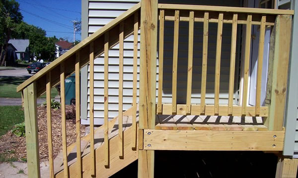 Pressure Treated Wood Deck Builder Mayville Wisconsin.