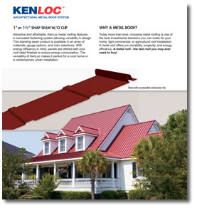 Standing Seam Metal Roofing