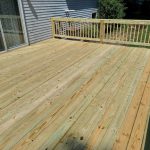 Photo of 16 x 20 Pressure Treated Deck Built In Fond Du Lac Wisconsin