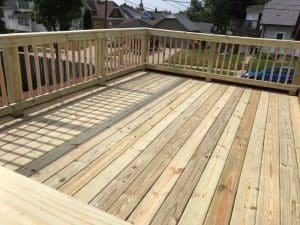 Custom Wood Deck Built By Brad's Construction