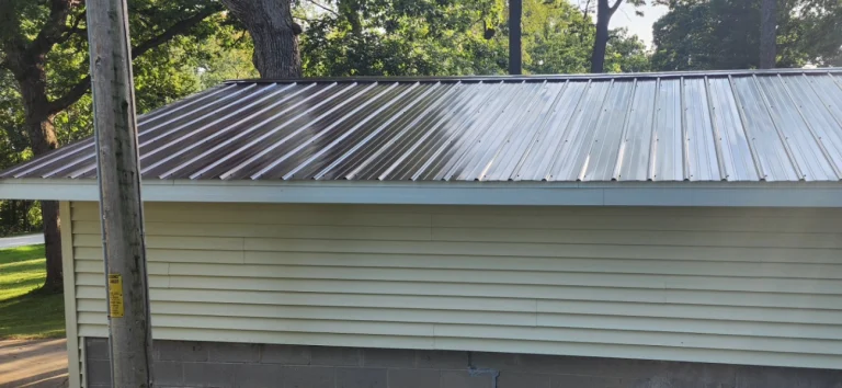 Metal roofing over shingles install in Wisconsin