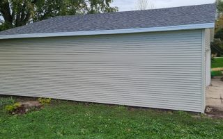 Roofing and Siding Replacement On Garage In Brownsville WI